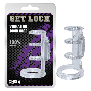 VIBRATING COCK CAGE CLEAR