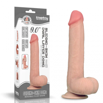 Dildo Sliding Skin Dual...