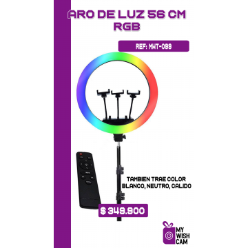 Aro De Luz Led 56 Cm  RGB...
