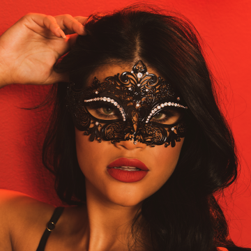 MARDIGRASS EYE MASK BLACK