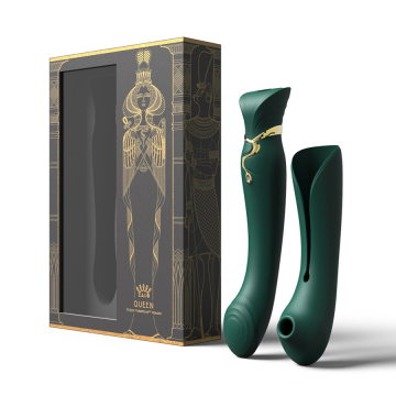 VIBRADOR QUEEN SET JEWEL GREEN